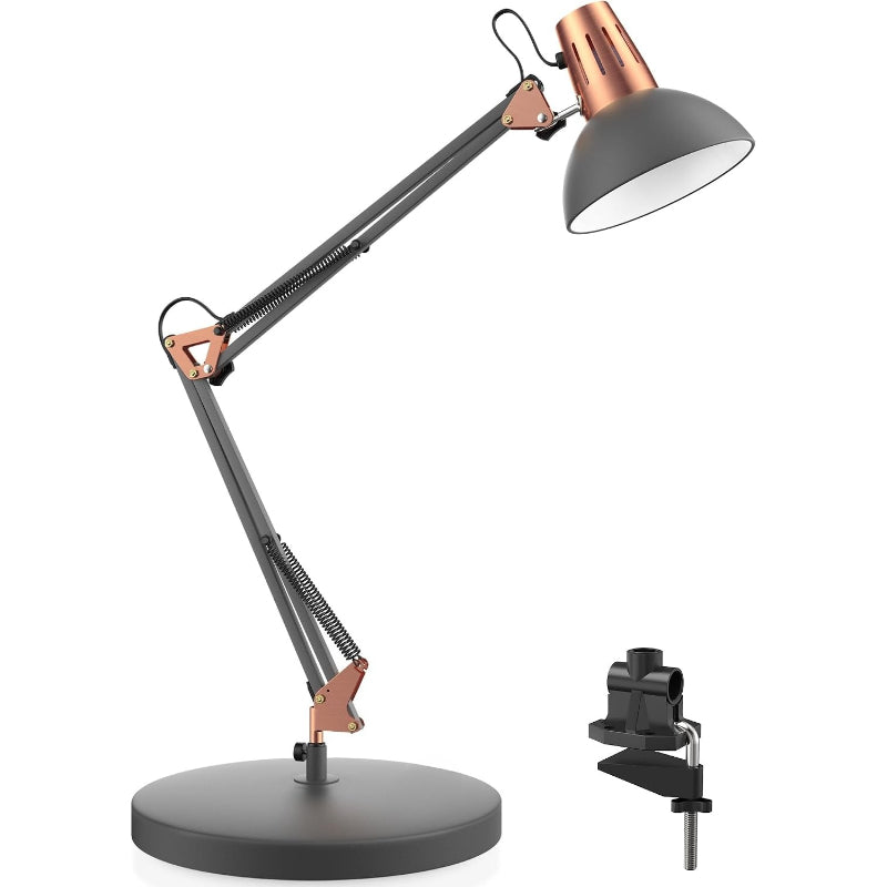 Metal Clamp Swing Arm Desk Lamp