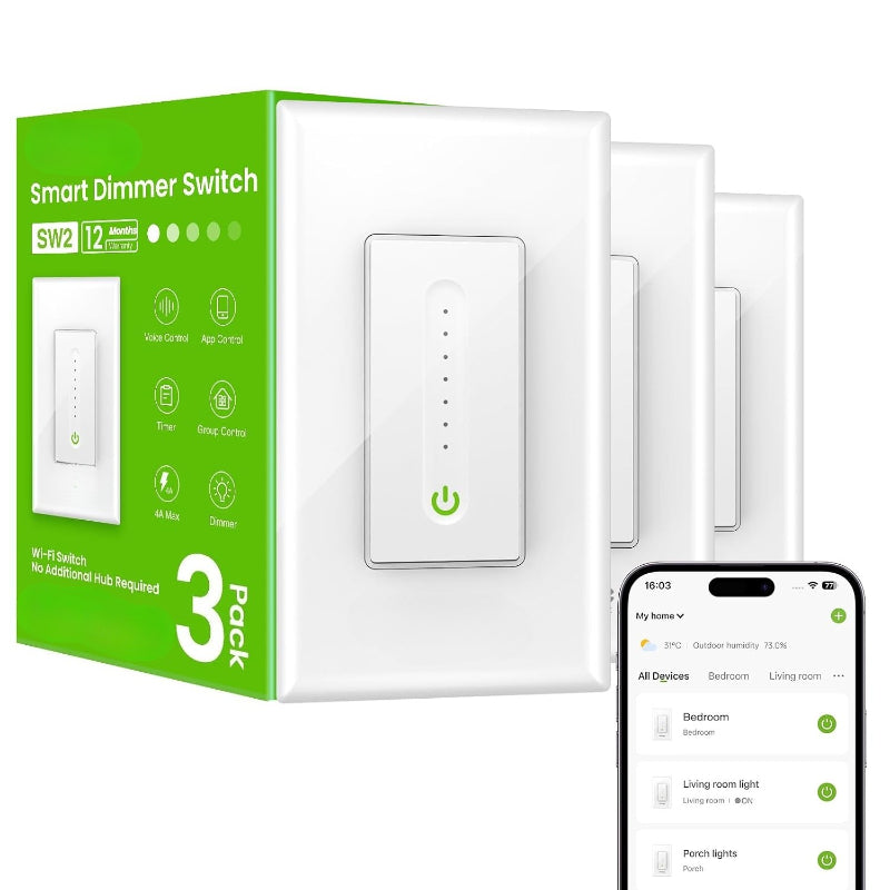 Smart Dimmer Switch 3 PCS
