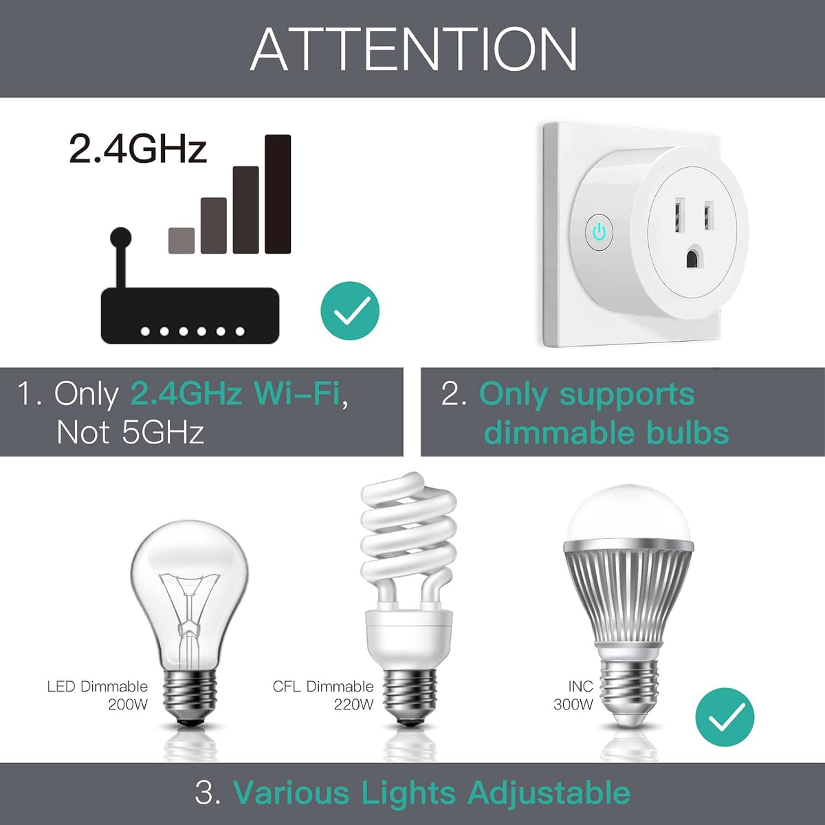 Smart Dimmer Plug 1 Pack