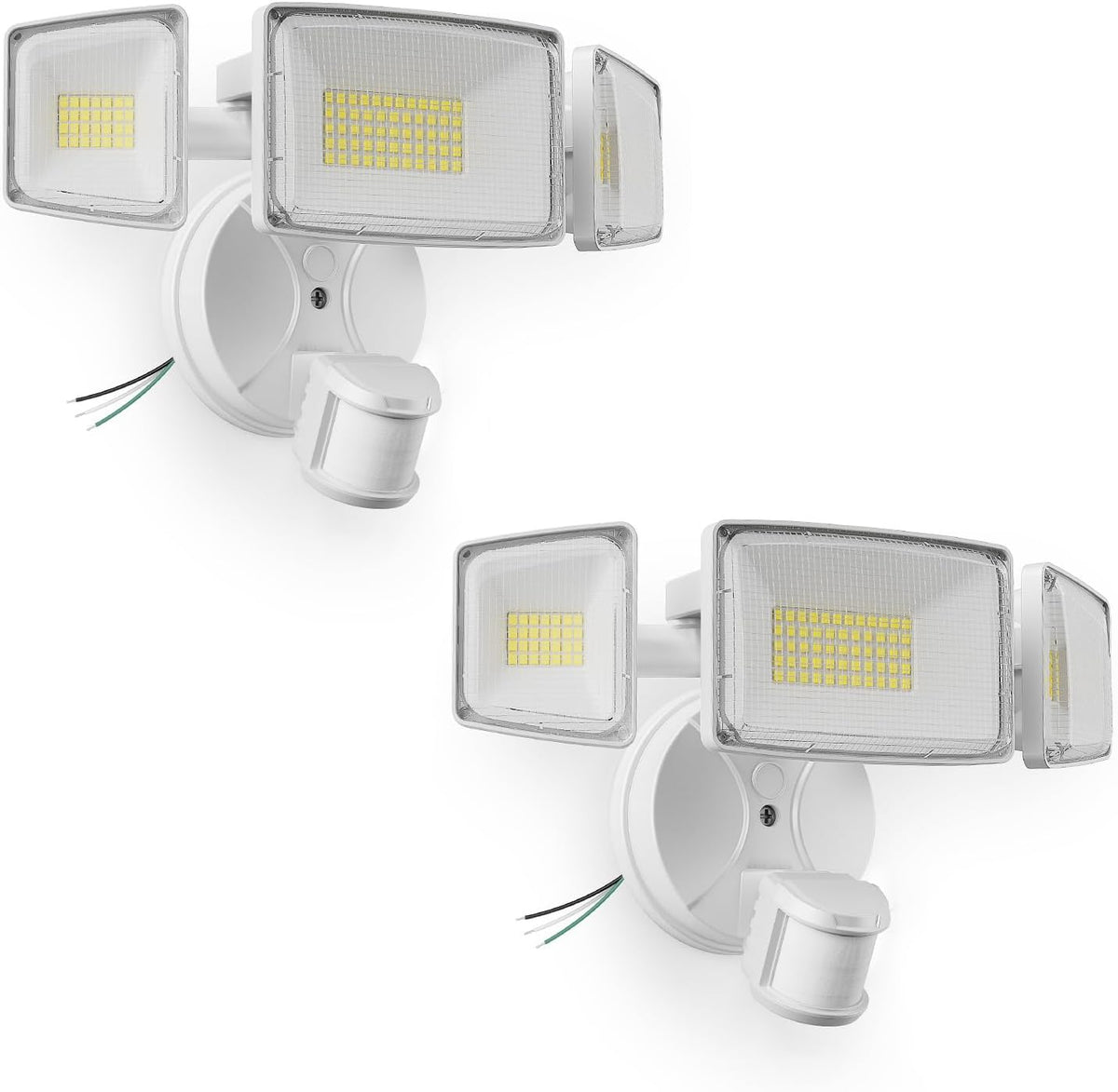 2 Pack 100W Motion Sensor Outdoor Flood Lights