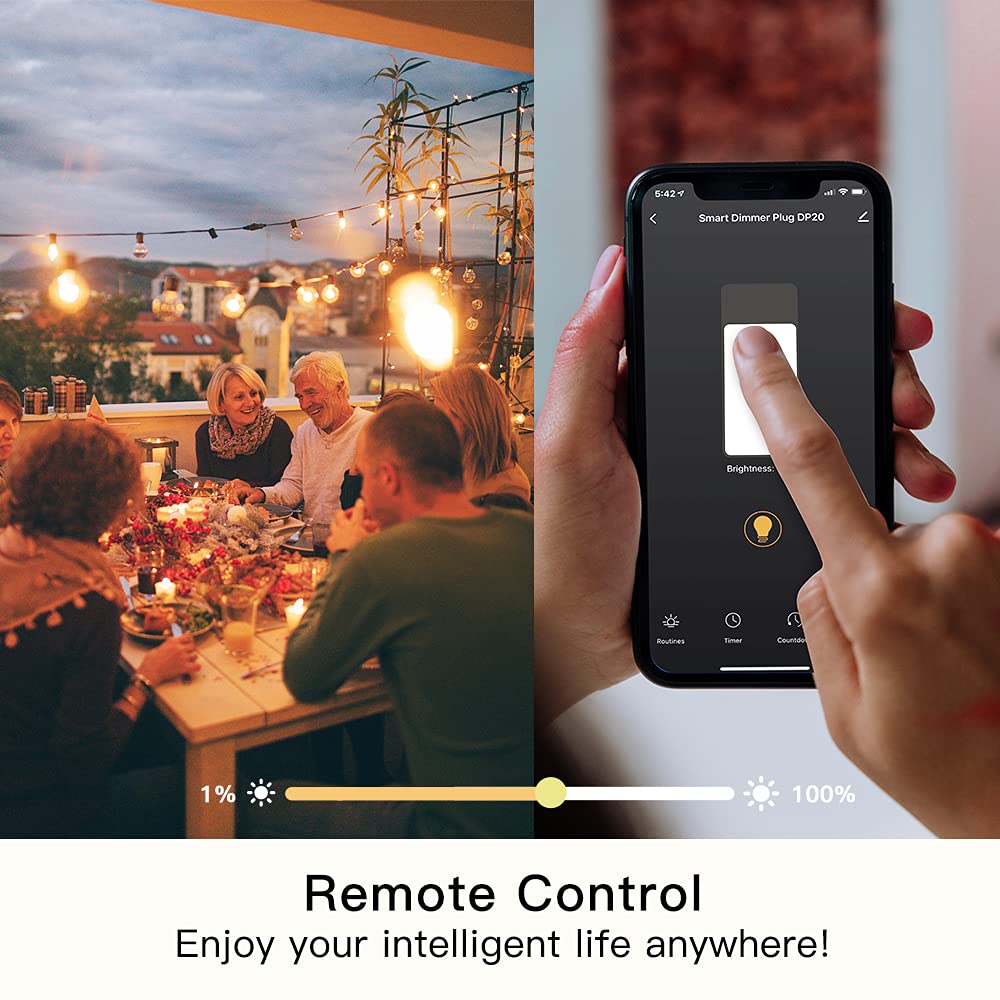Dual‑Outlets Smart Dimmer Plug