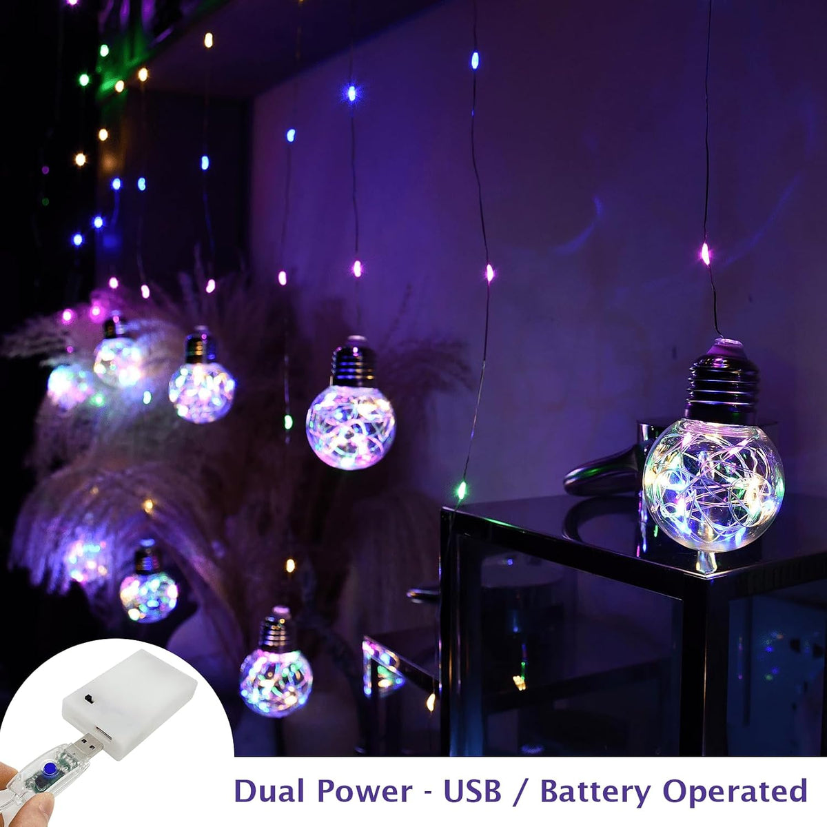 Wish Ball 200 LED Curtain String Lights