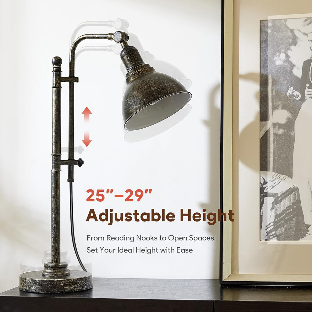 Rustic Adjustable Desk Lamp