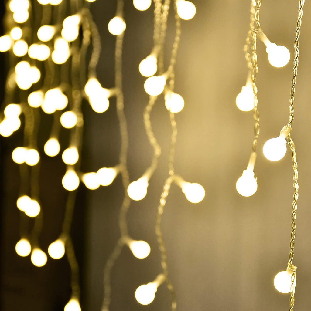 96 LED Globe Curtain Lights