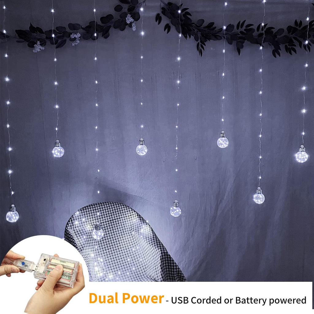 200 LED Curtain String Lights