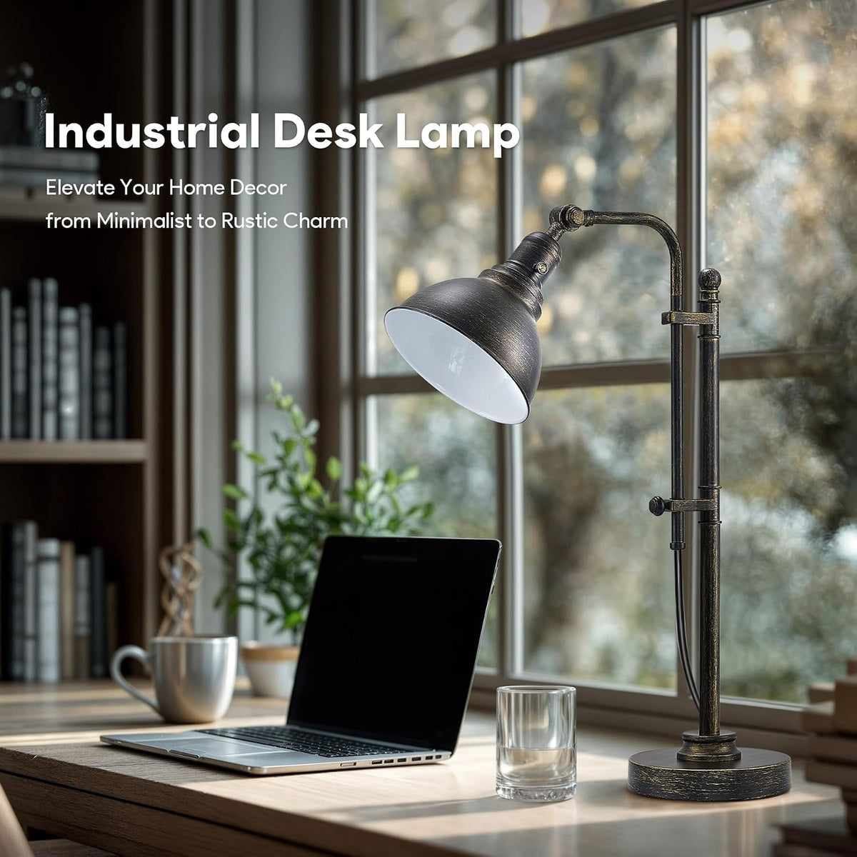 Rustic Adjustable Desk Lamp