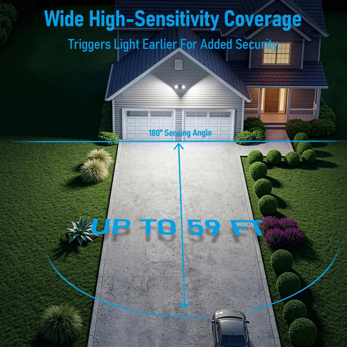 Motion‑Sensor Security Flood Light
