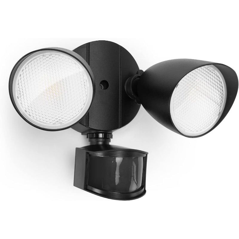 32W Black Motion‑Sensor Security Flood Ligh